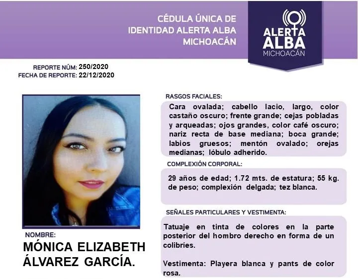 Activan alerta alba por Mónica Elizabeth Álvarez García