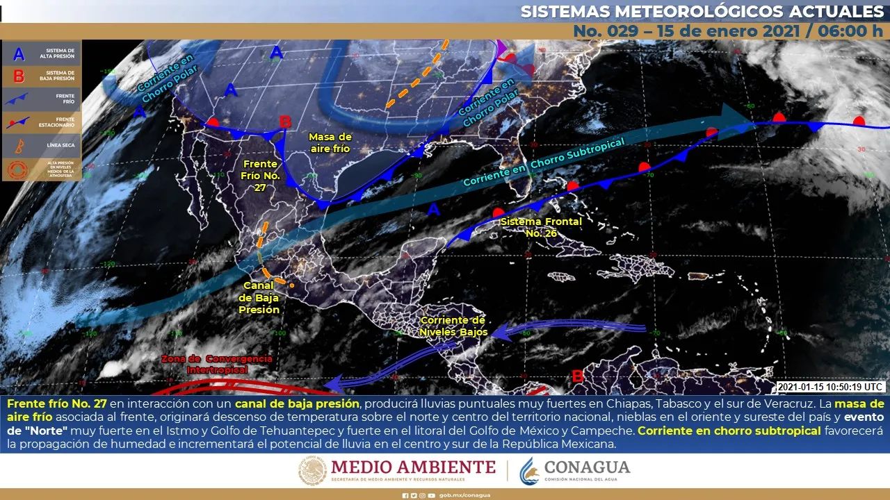 Estado general del meteorológico para hoy