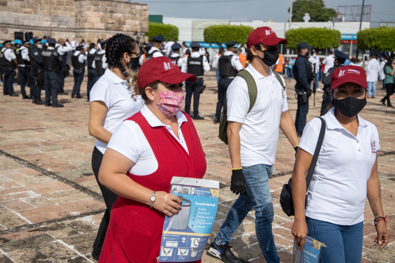 Se otorgarán de nueva cuenta cubrebocas en las calles de Morelia