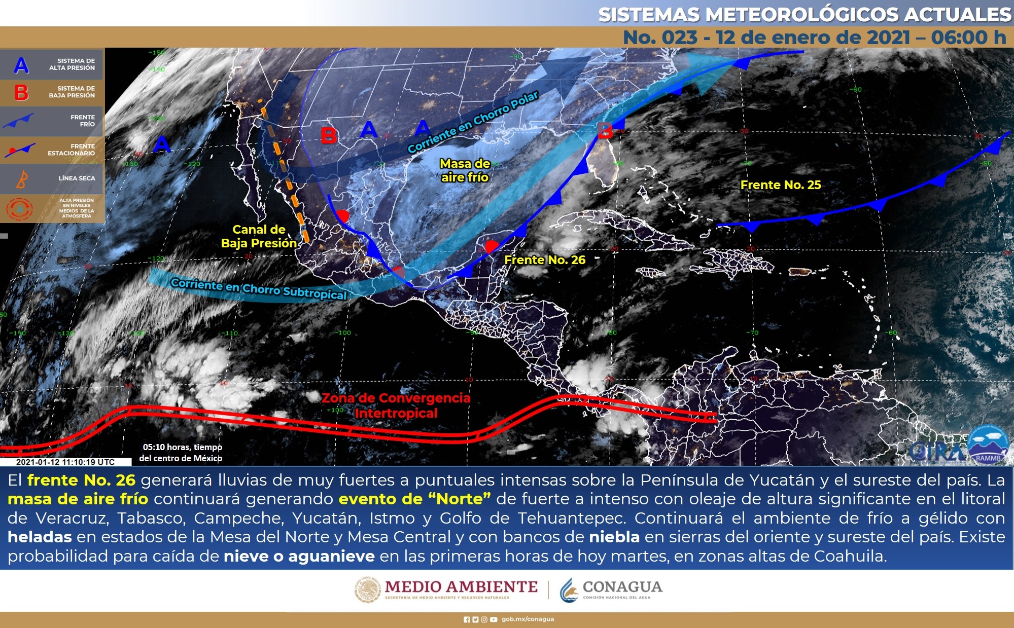 pronóstico para este martes