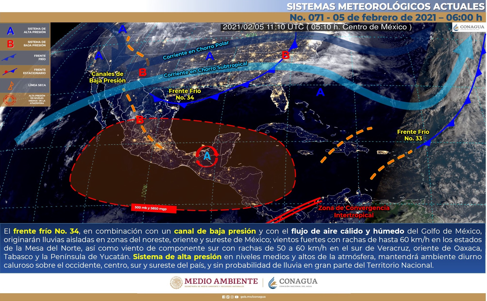 El reporte del clima de este viernes
