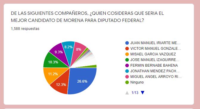 Guadalupe Pichardo a la cabeza