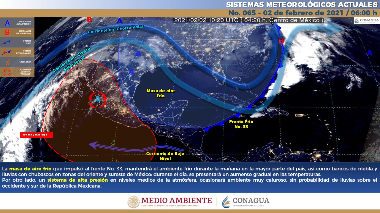 meteorológico general para hoy martes