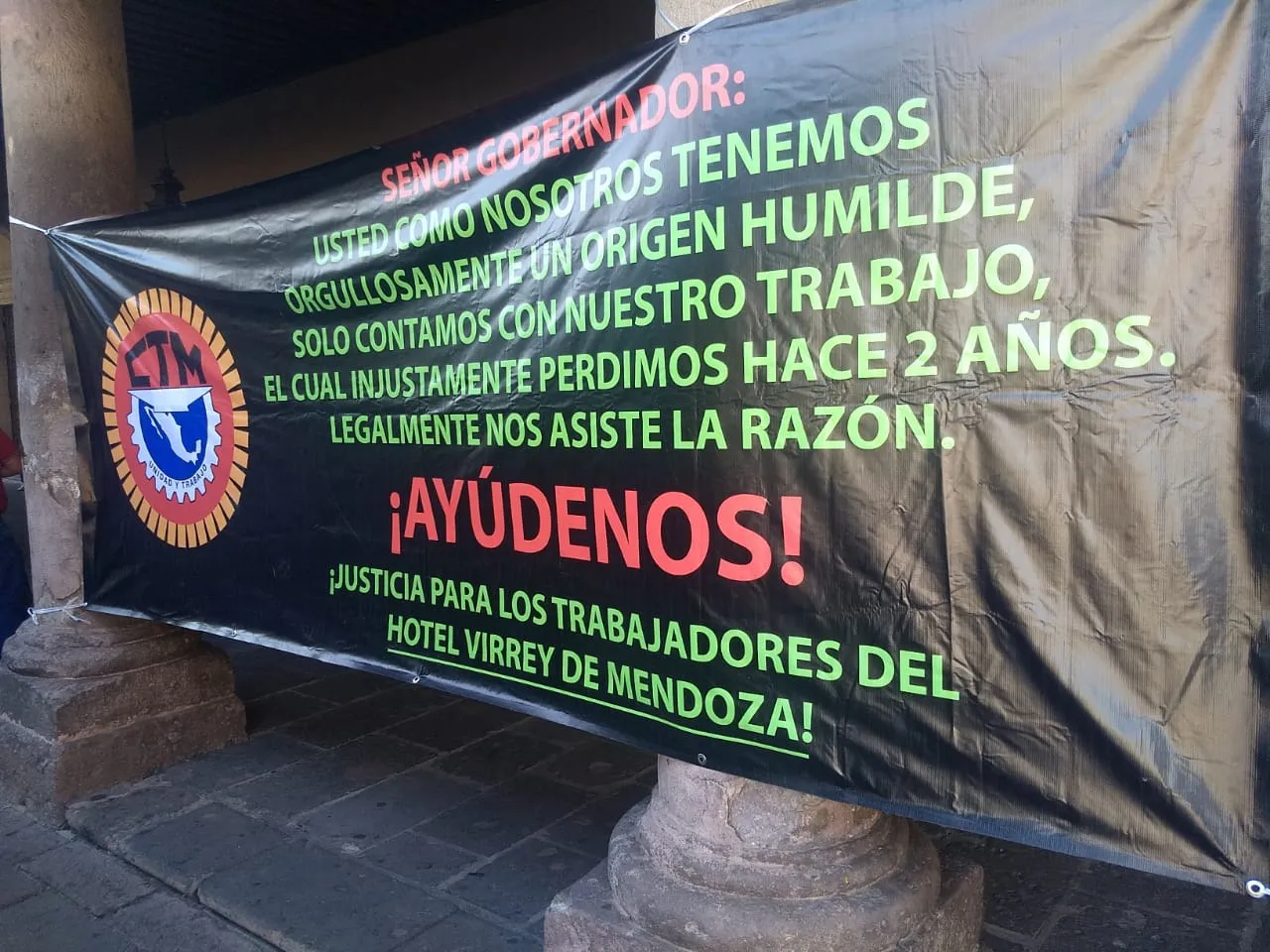 trabajadores del hotel Virrey de Mendoza se vuelven a manifestar