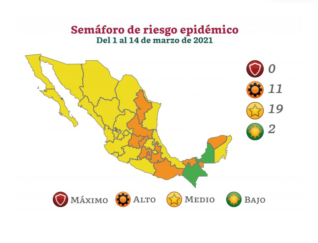 Michoacán arranca marzo en semáforo amarillo