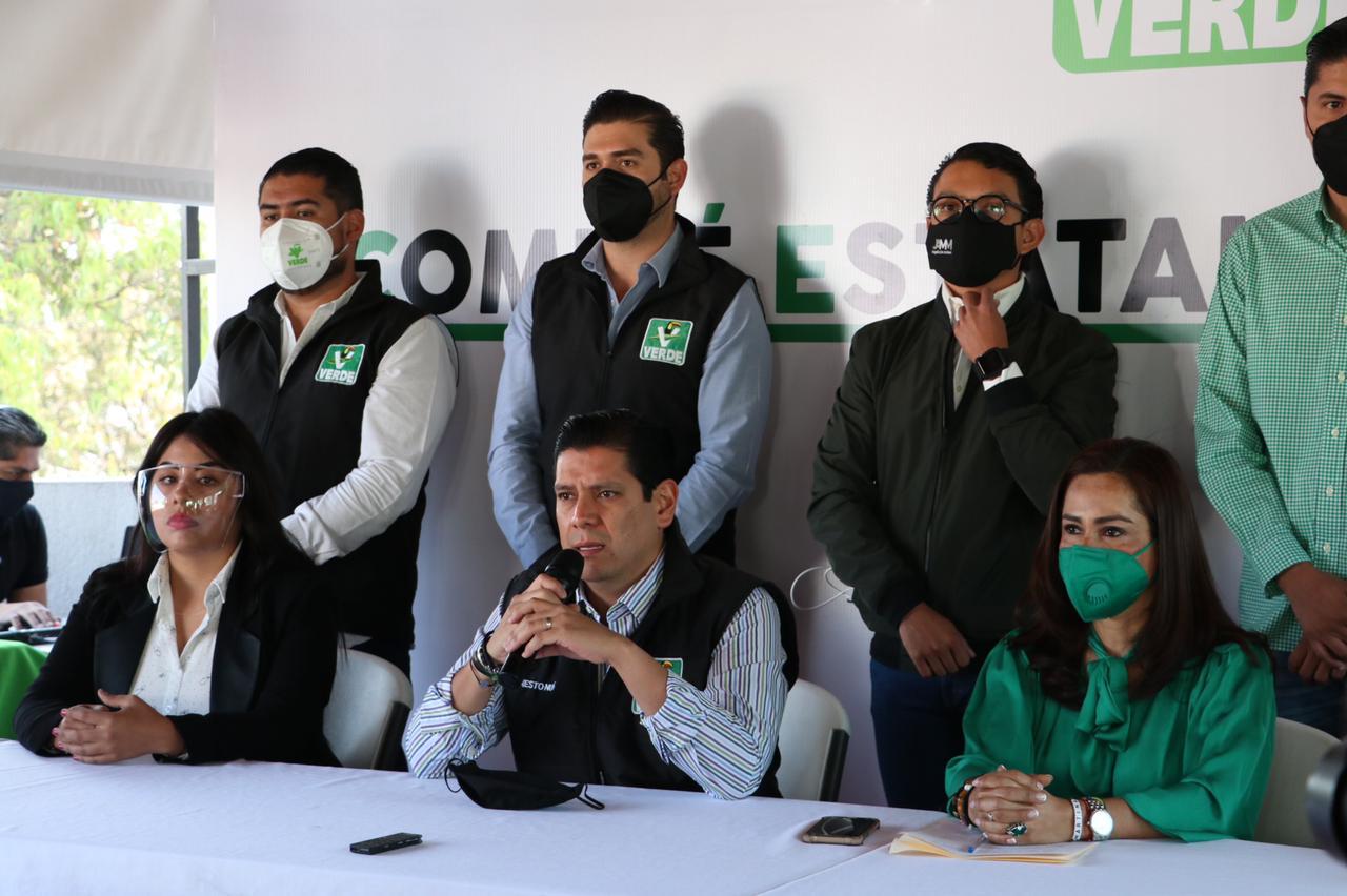 Por inseguridad en 8 municipios el Verde no tendrá candidato