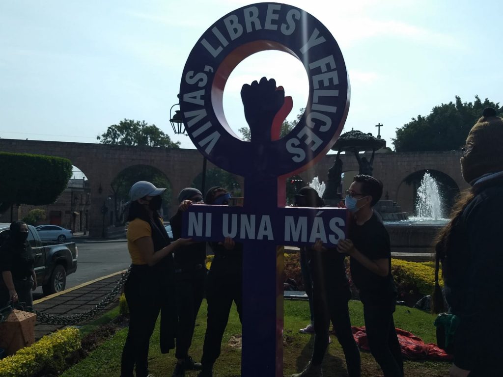 Feministas colocarán antimonumenta hasta que mujeres puedan vivir tranquilas