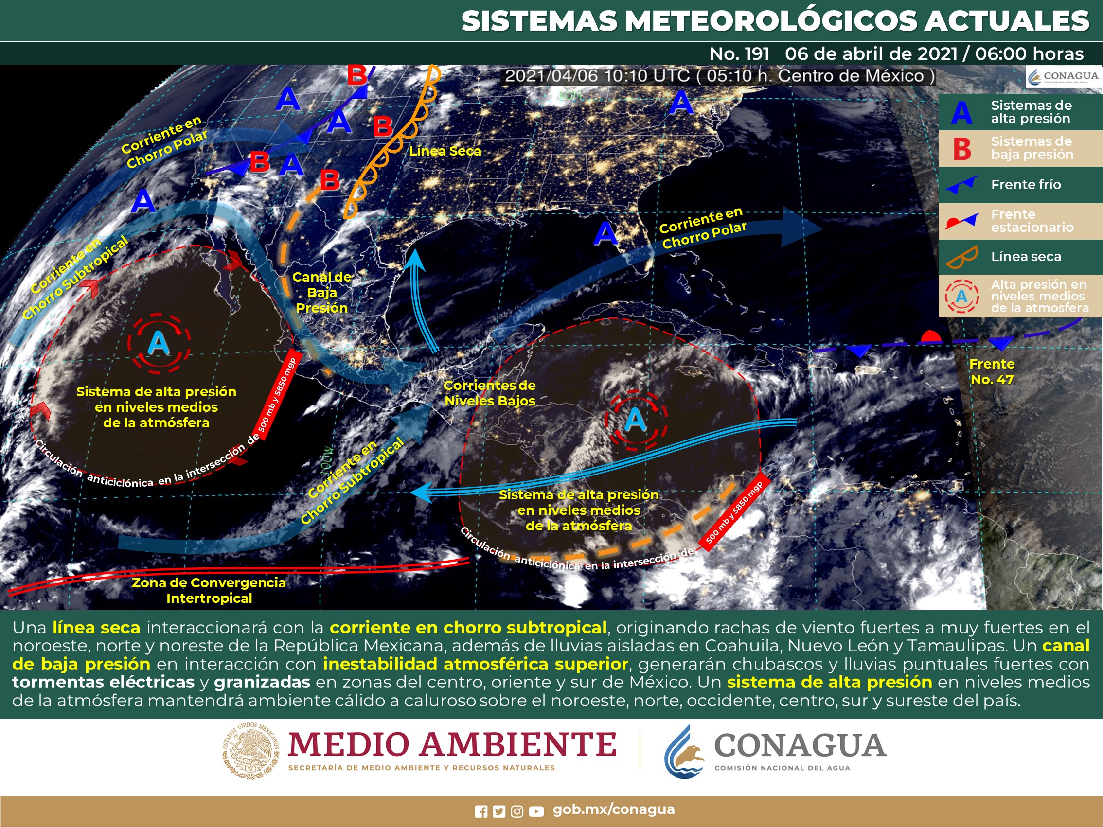 Reporte del clima de hoy martes