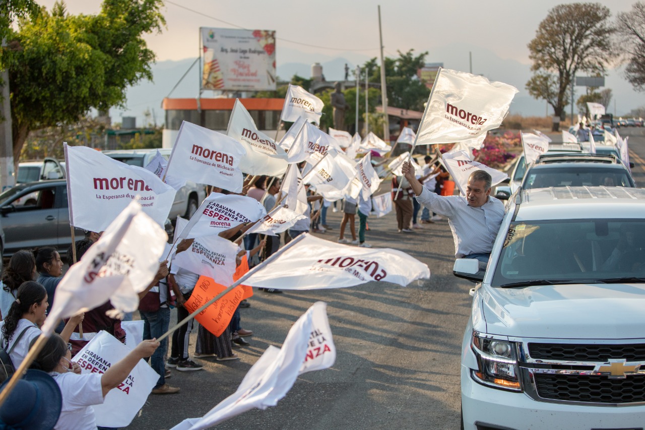 Zitácuaro arropa a Raúl Morón en Caravana en Defensa de la Esperanza