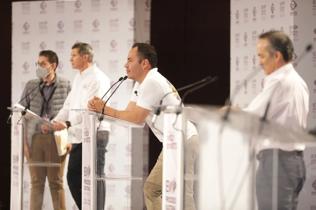 Candidatos al gobierno de Michoacán ya ensayan para el primer debate