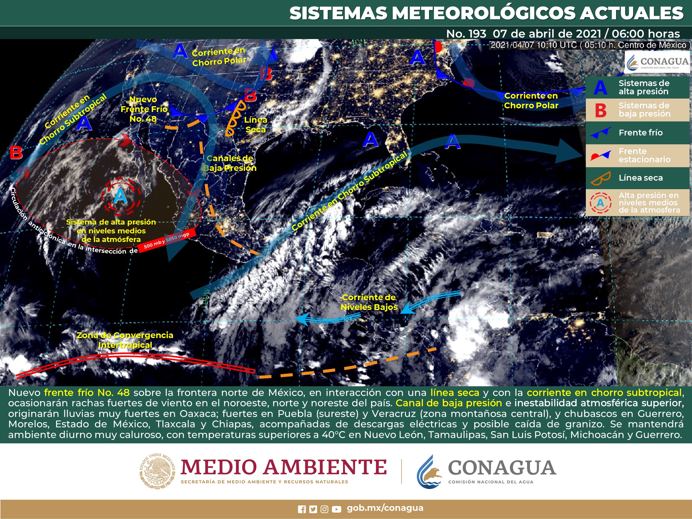 pronóstico meteorológico para hoy miércoles