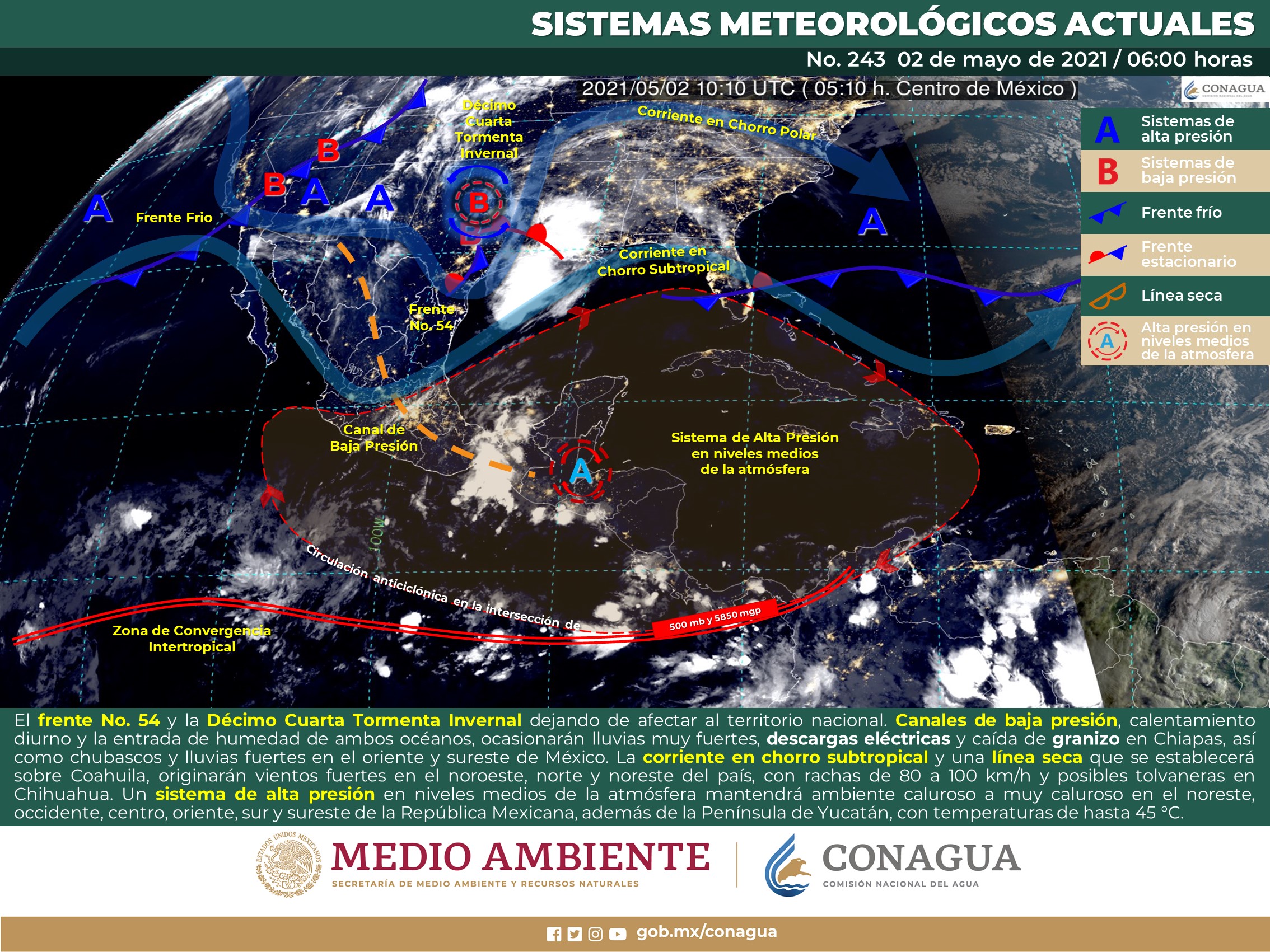 Estado del meteorológico para hoy domingo