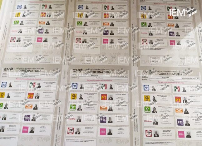 Listas boletas electorales gubernatura