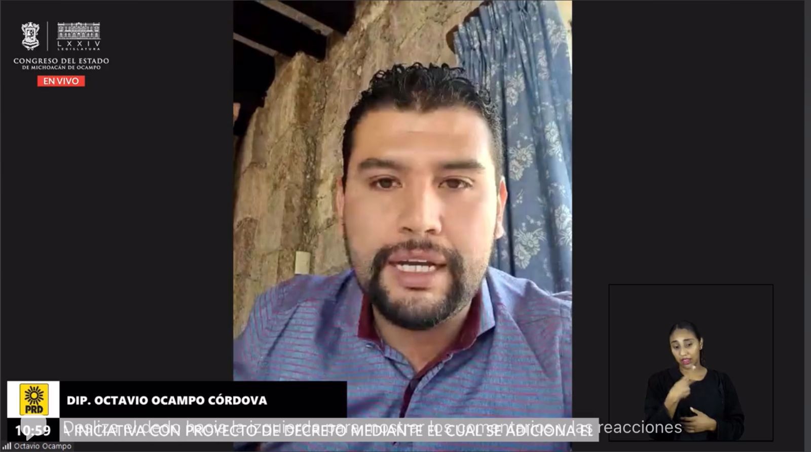 Octavio Ocampo propone reforma