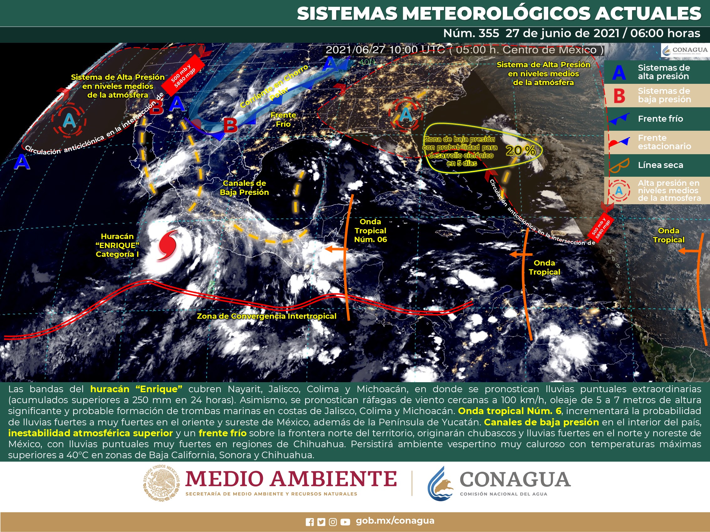 Pronóstico del clima para hoy domingo