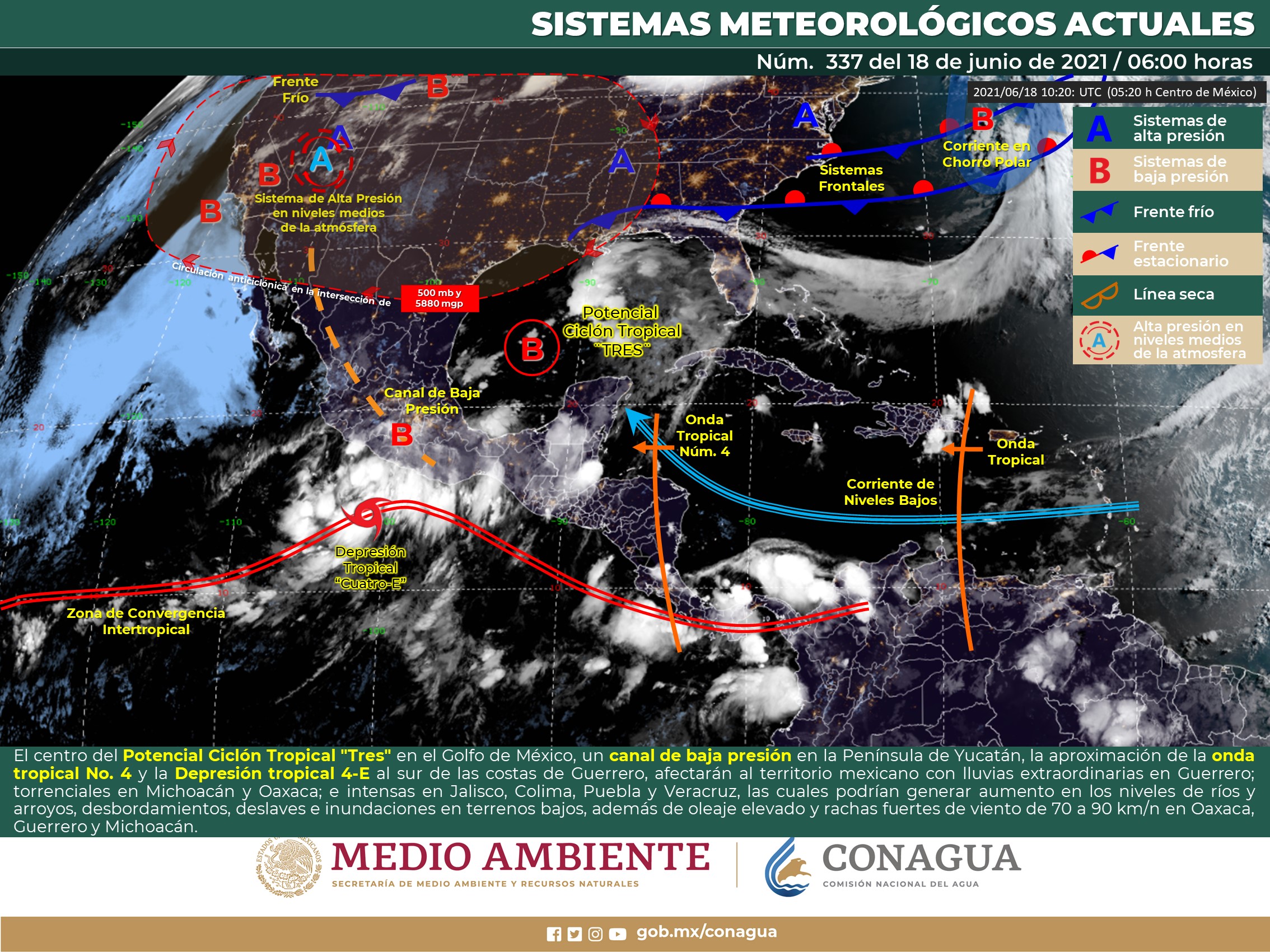 Pronóstico meteorológico general para hoy viernes