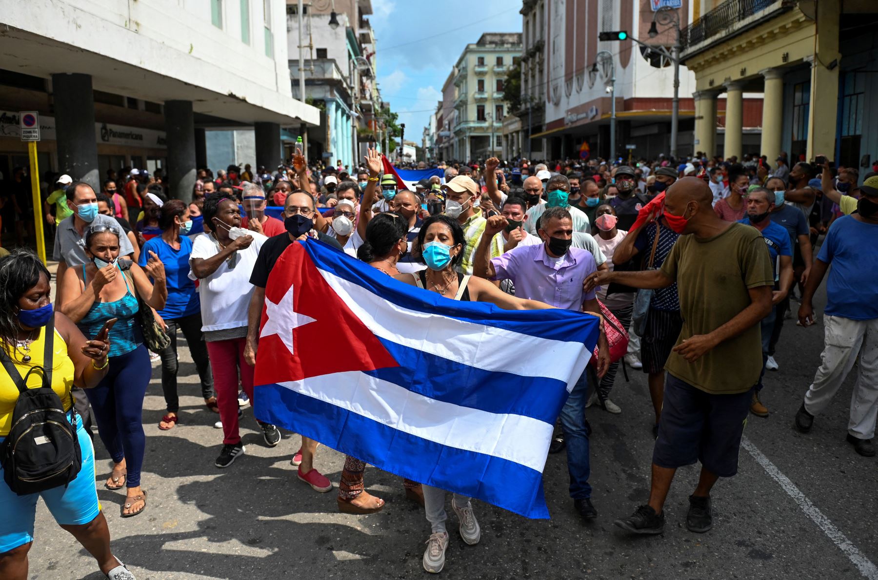 Líderes mundiales reaccionan a manifestaciones en Cuba