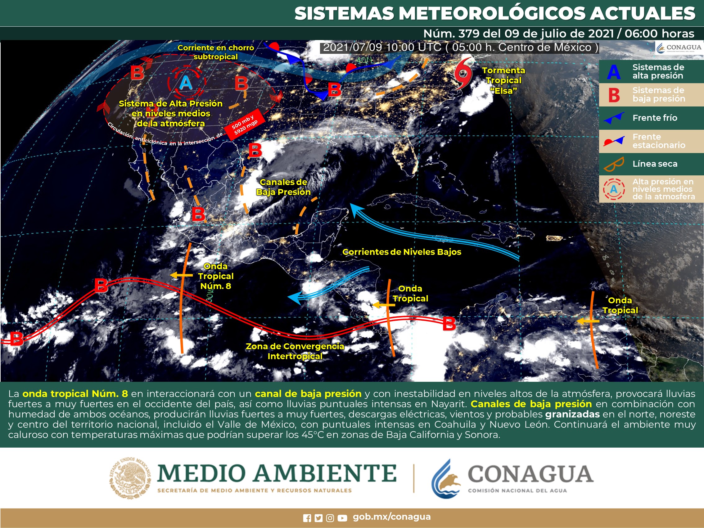 Pronóstico de hoy viernes del meteorológico