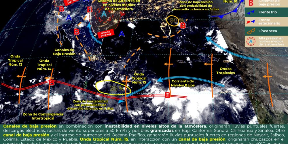 Reporte meteorológico para hoy domingo Noticias de Michoacán