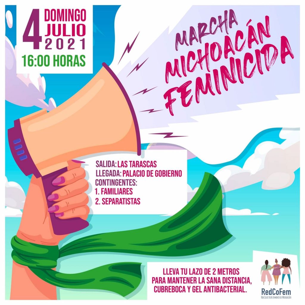 movilizarán contra feminicidios Michoacán
