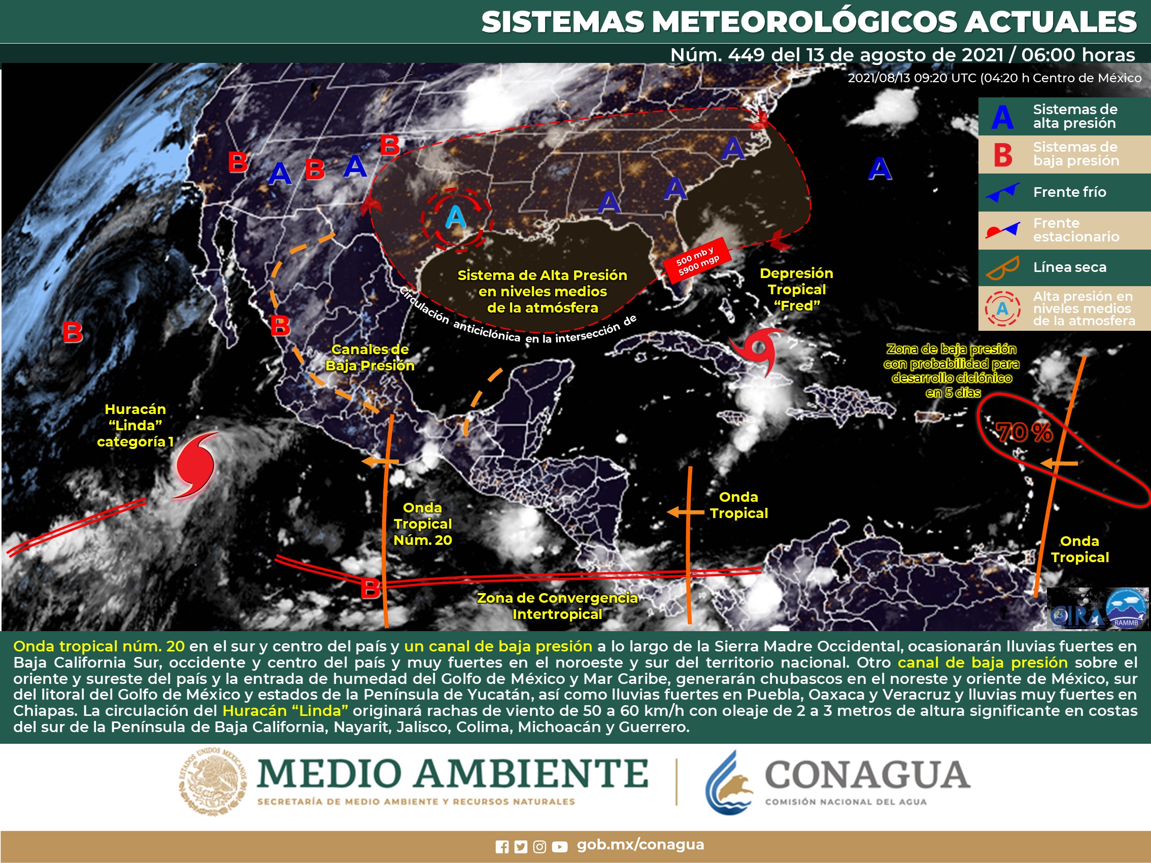 El meteorológico para este día viernes