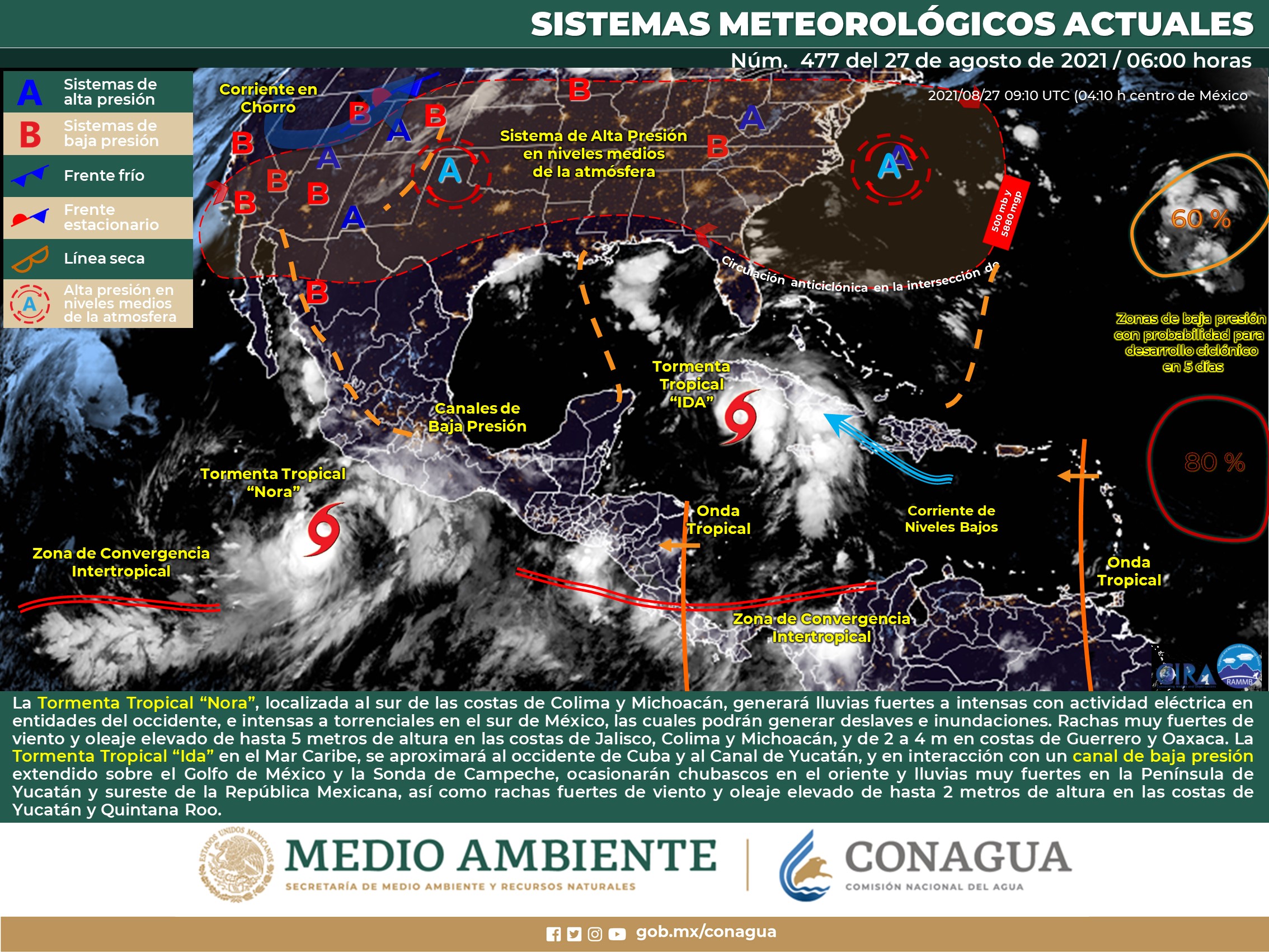 Meteorológico nacional de este viernes