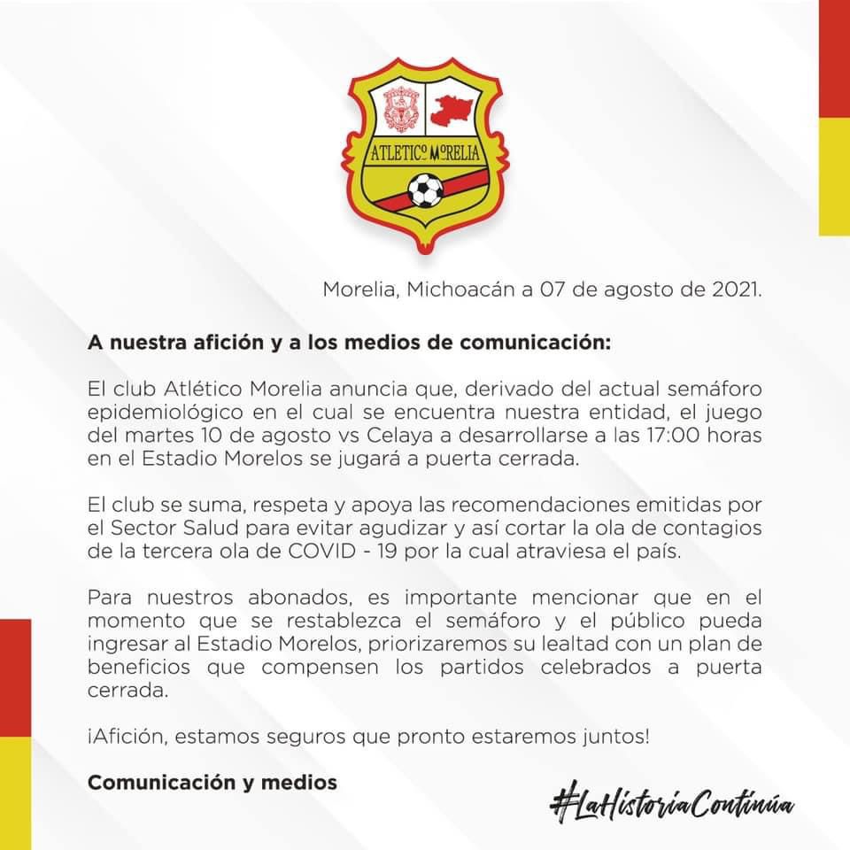 afición sin entrar Morelia Celaya