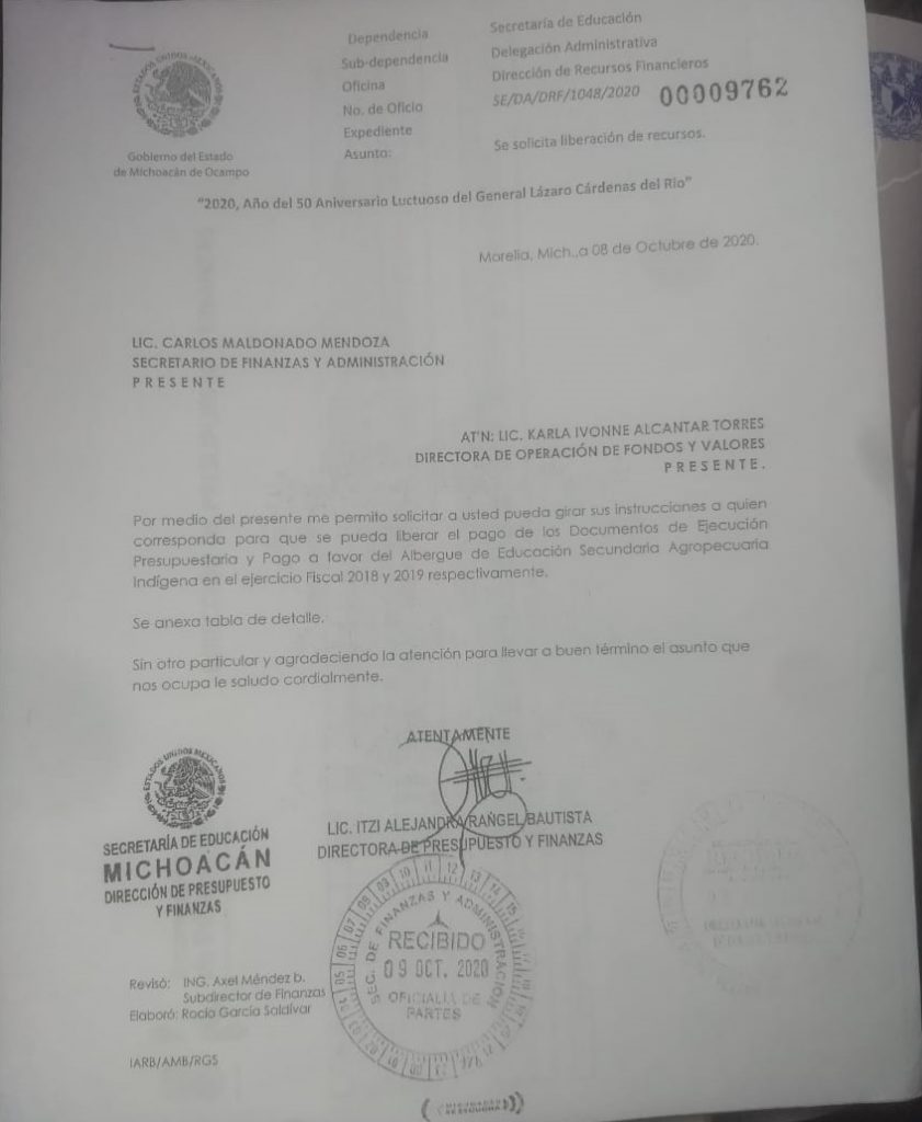 Extitular Finanzas Silvano desapareció pesos
