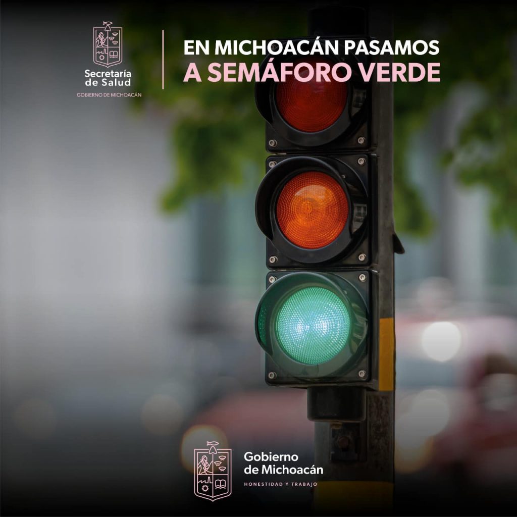 Michoacán verde semáforo Covid