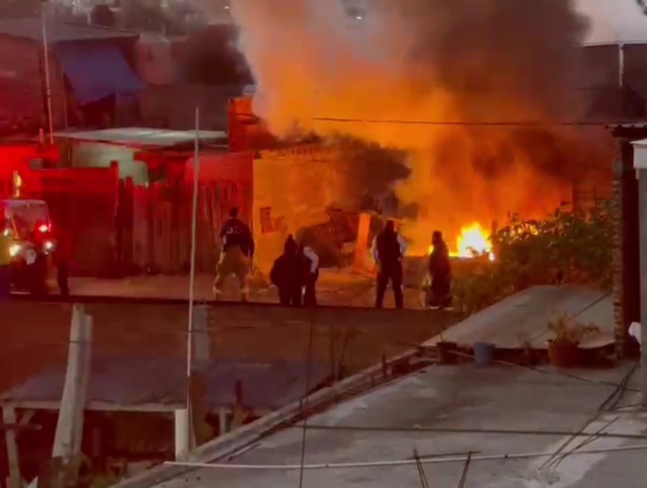 incendio colonia Agustín Arriaga Rivera