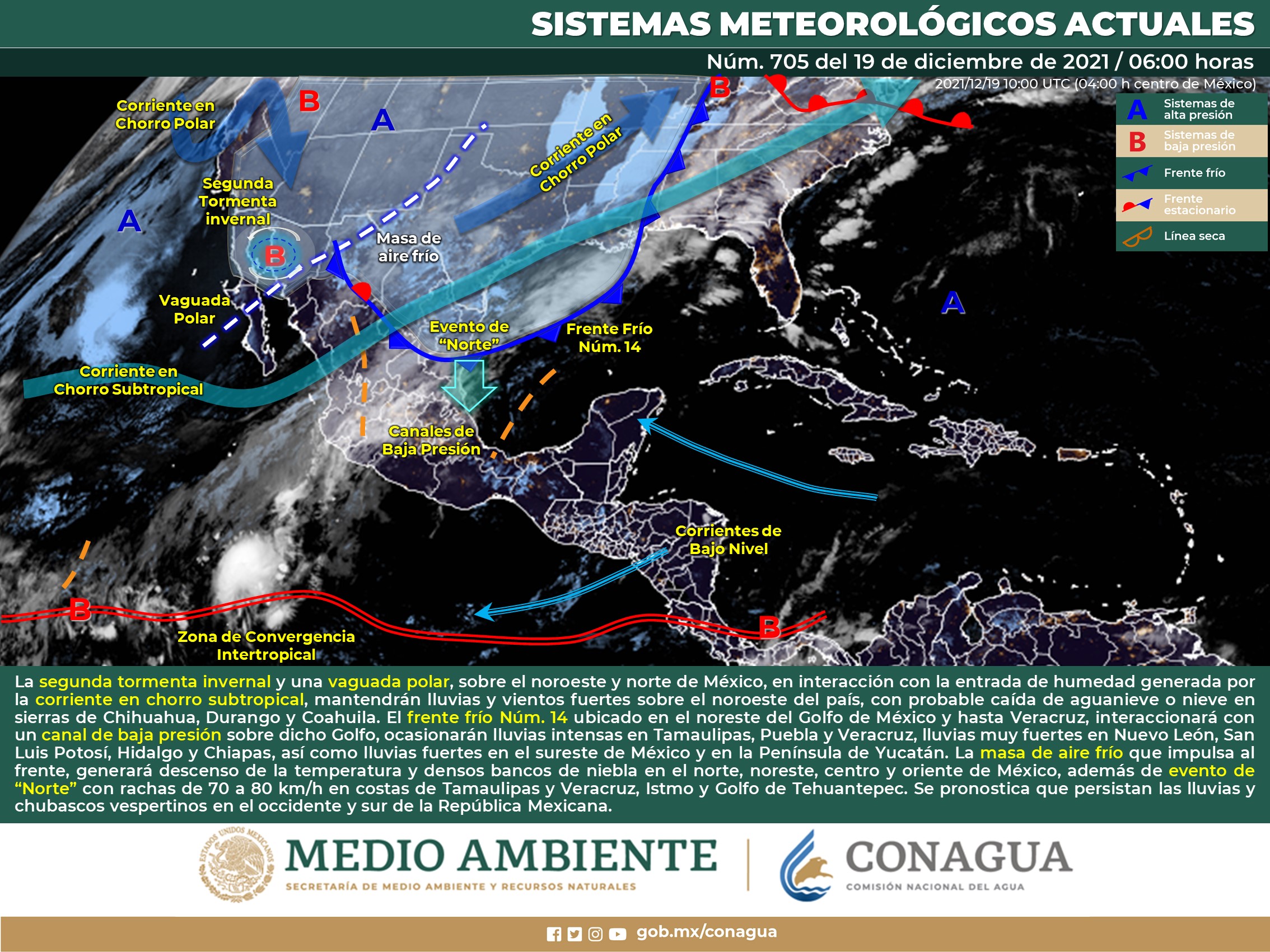 Clima nacional para hoy domingo