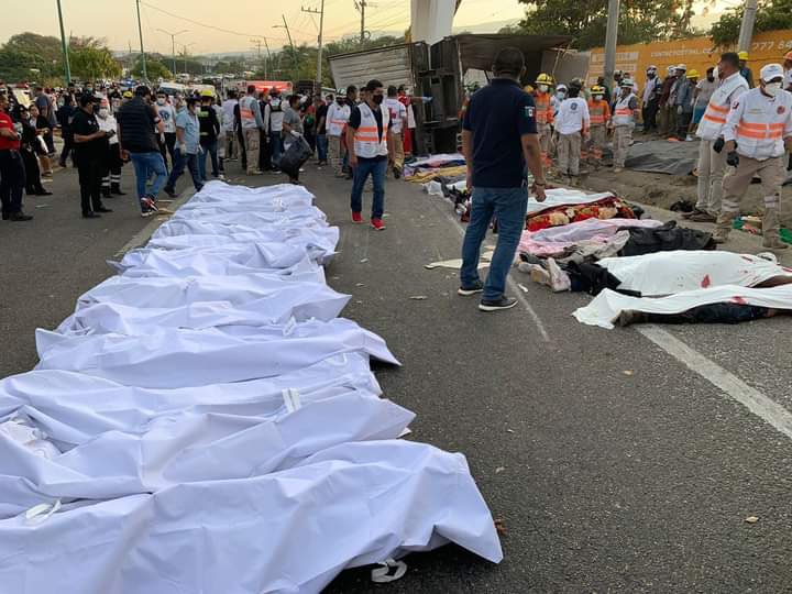Confirman más de 49 migrantes muertos en accidente en Chiapas