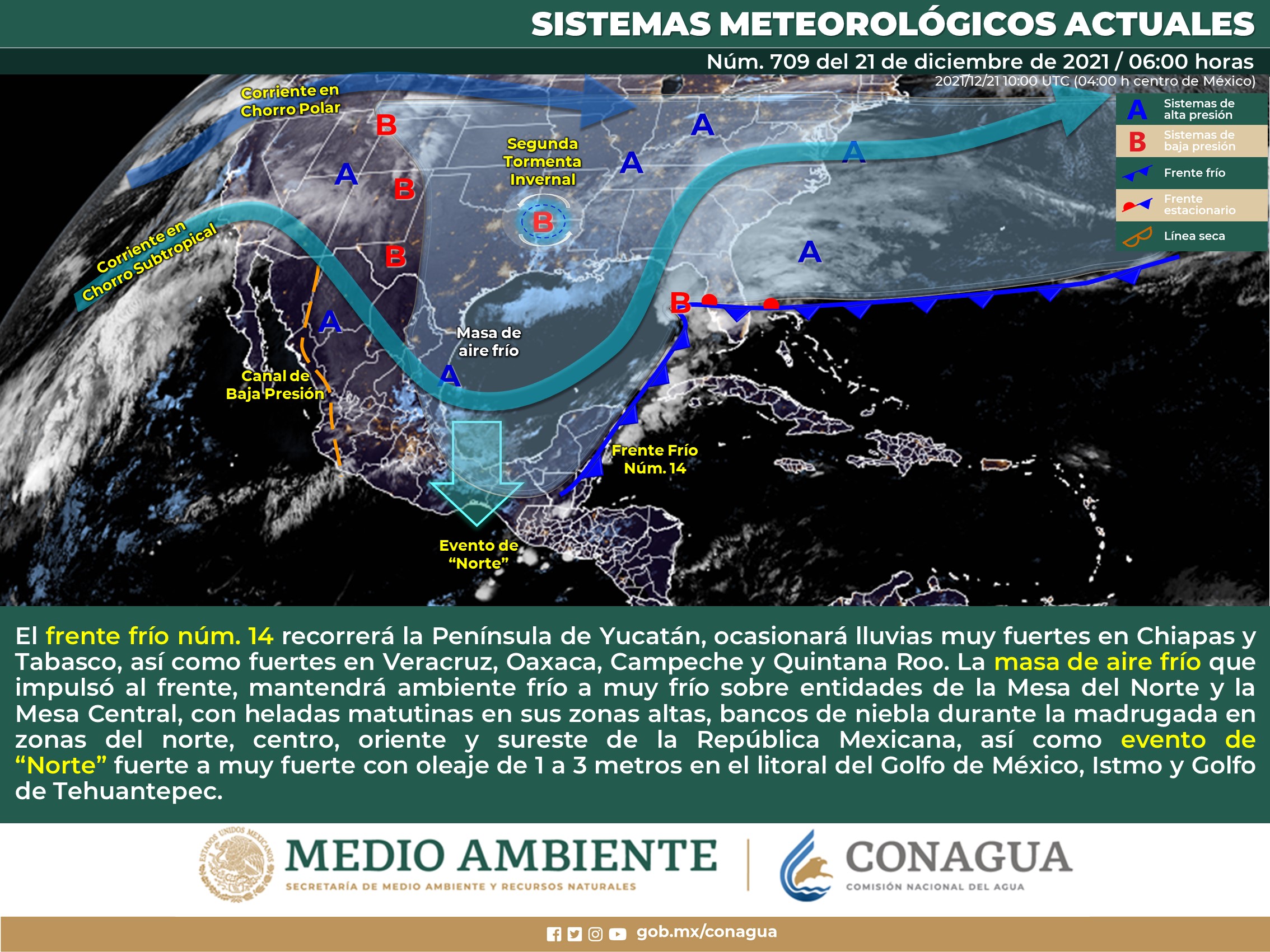 Estado del clima nacional de hoy martes