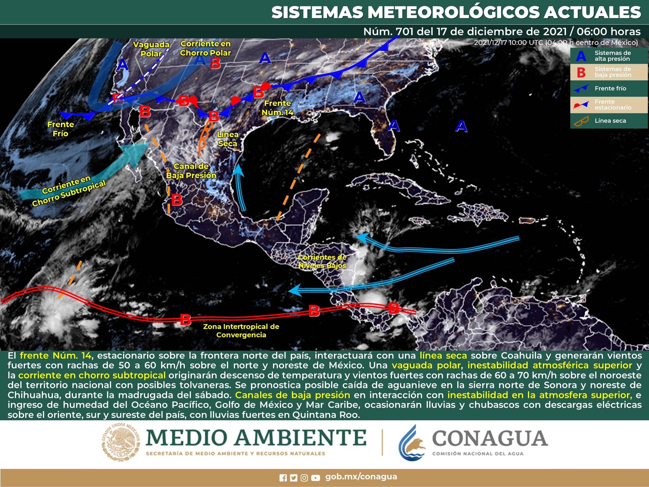 Estado del clima nacional para hoy viernes