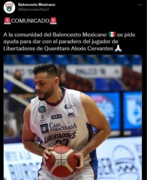 investigan desaparición basquetbolista