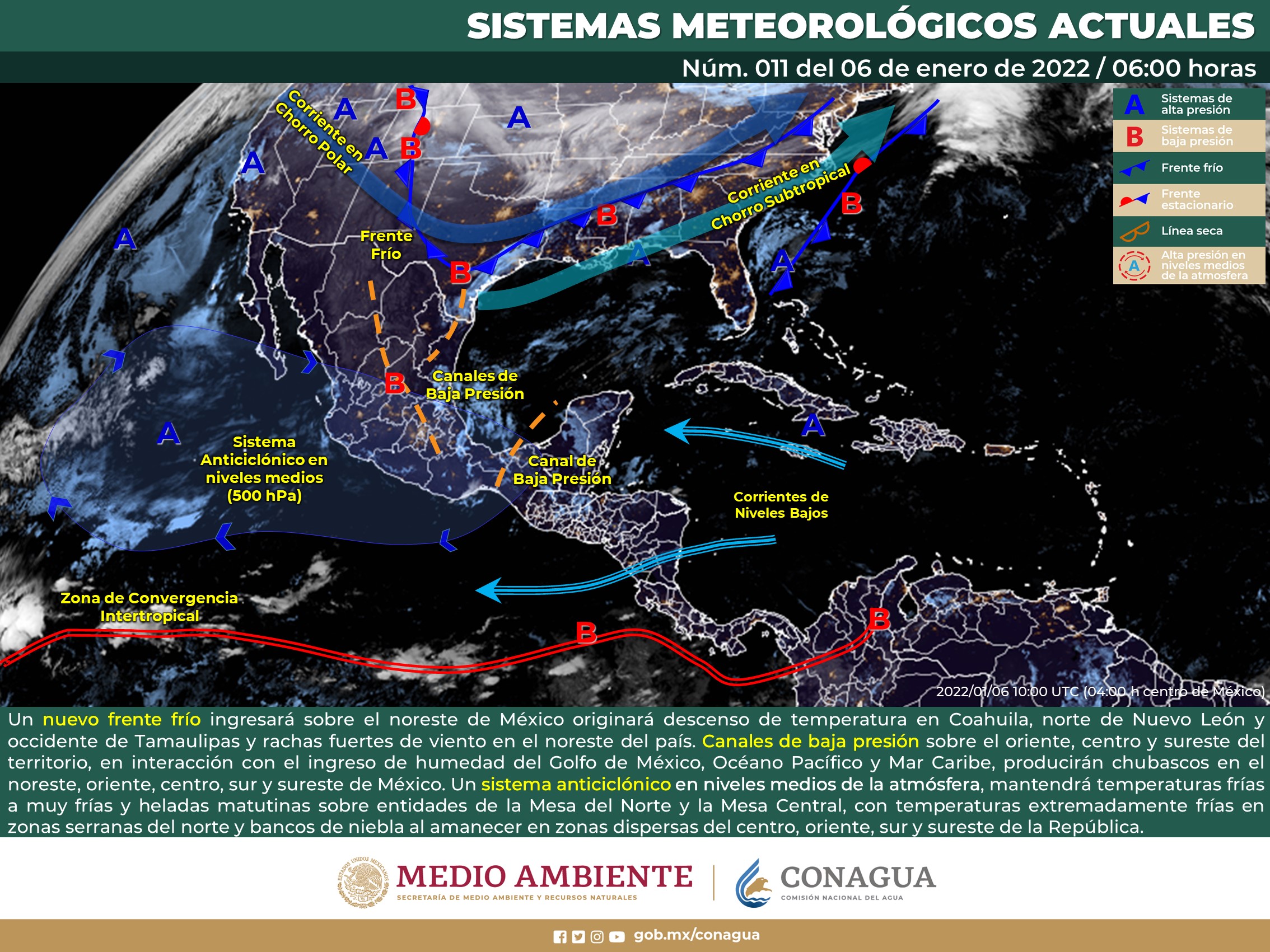 Reporte el clima para este día jueves