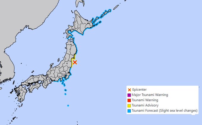 Activa Japón alerta de tsunami tras sismo