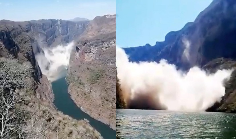 Cañón Sumidero desprendimiento