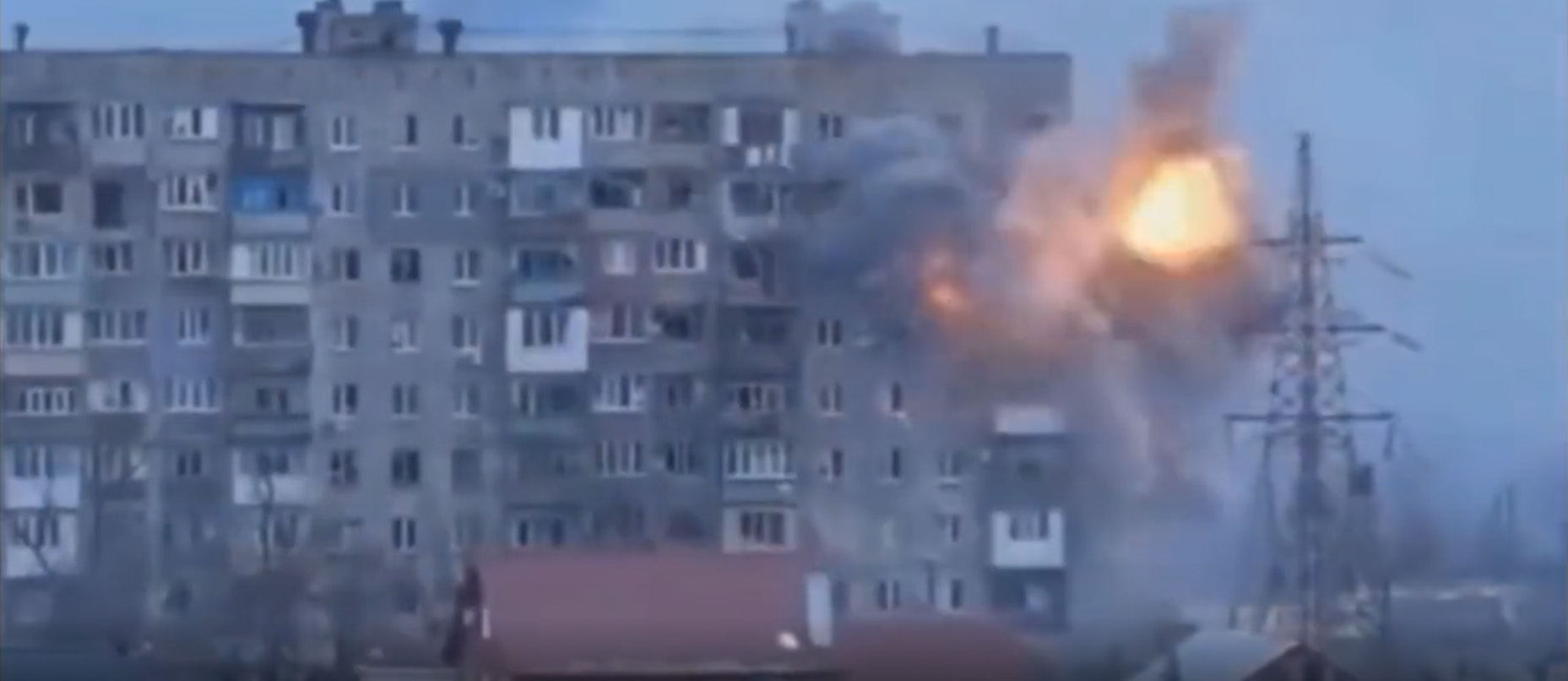 Impactante video de la guerra en Ucrania
