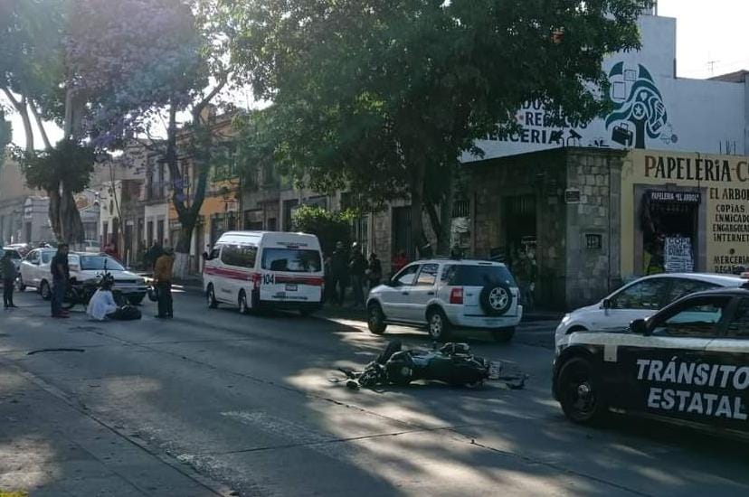 Motociclista es atropellado en la avenida Madero