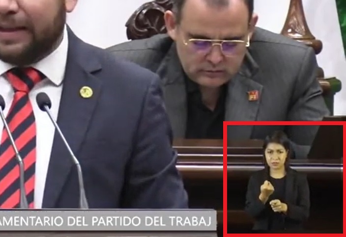 intérpretes lengua de señas Congreso