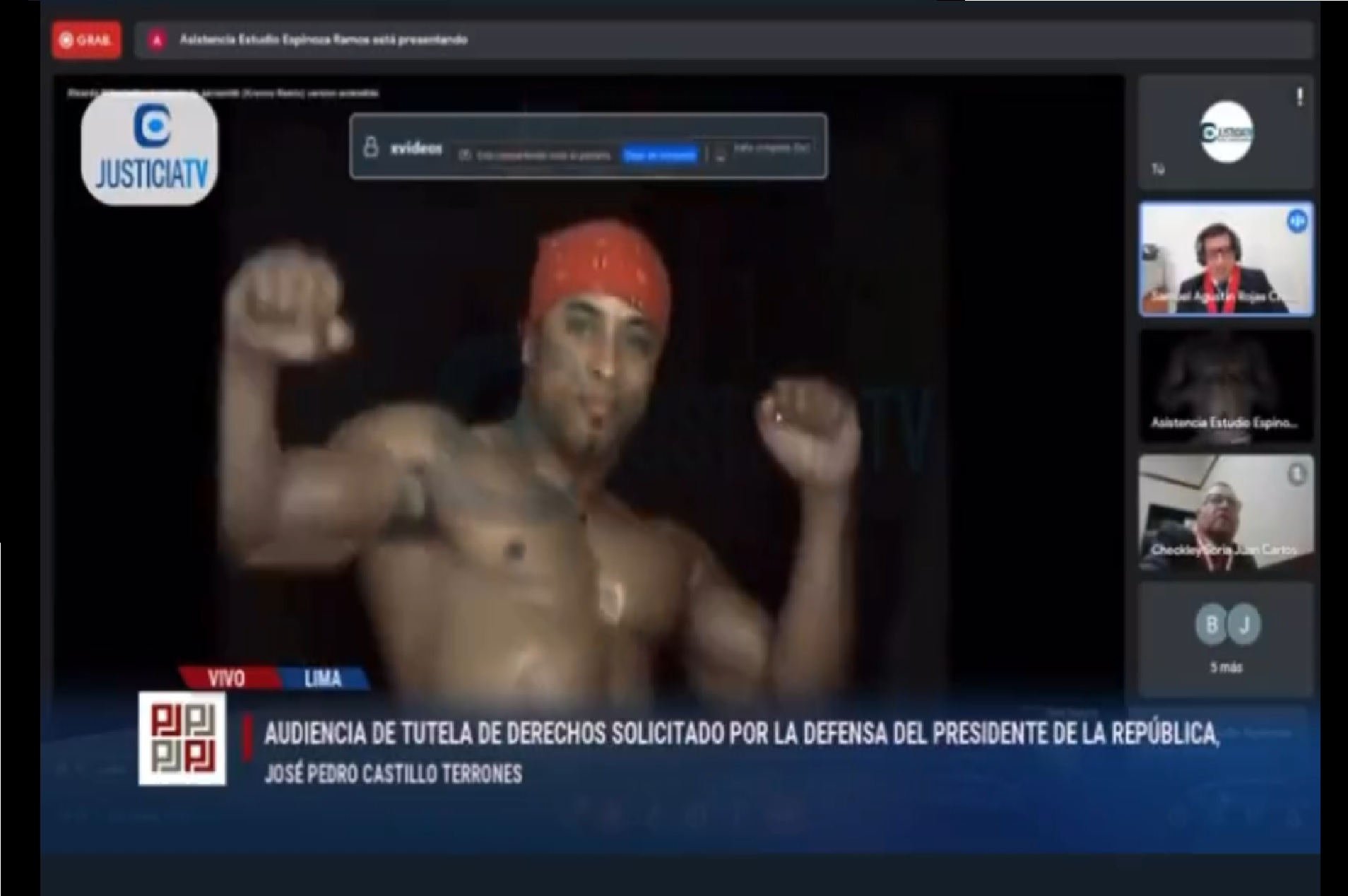 Audiencia contra presidente de Perú es interrumpida por stripper