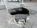 Reportan otro hundimiento, ahora en pleno Centro de Morelia