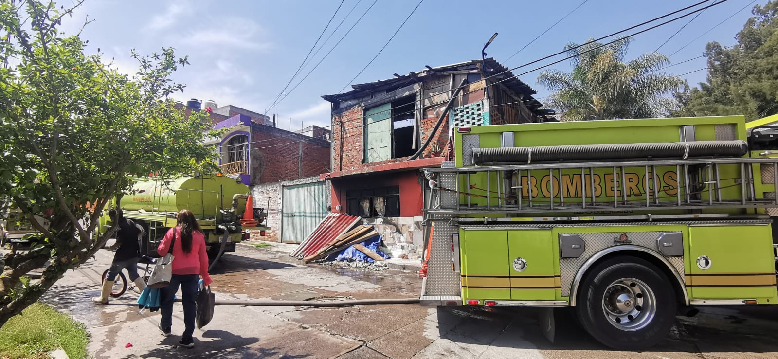 Se incendia una vivienda en la colonia La Soledad en Morelia