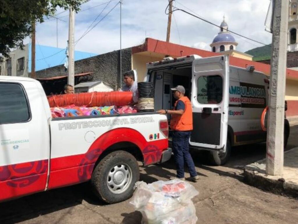 Brinda PC Estatal atención a afectaciones en Villamar