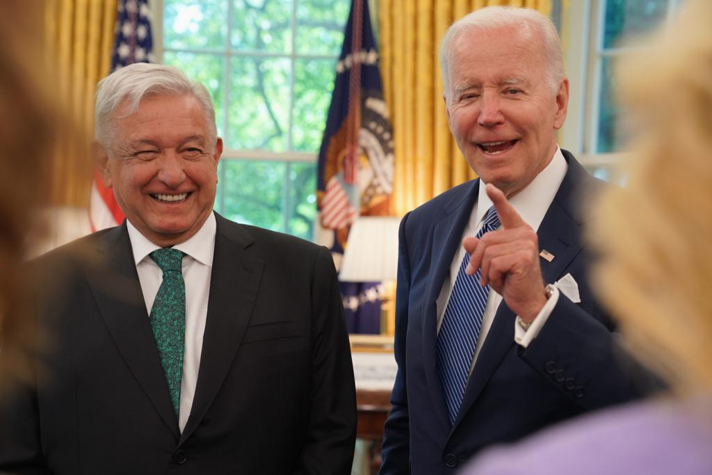 AMLO hablar inglés con Biden