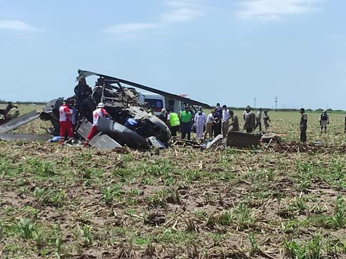 14 fallecidos en desplome de helicóptero de la Marina en Sinaloa