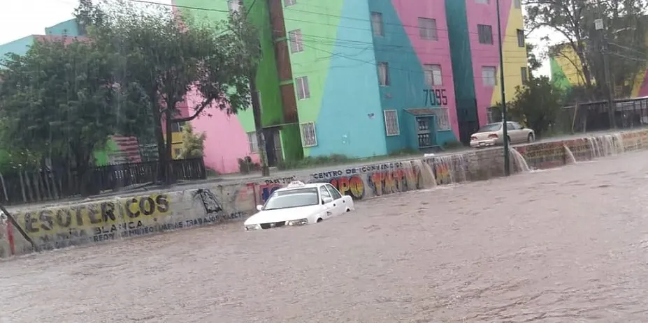 Inundaciones lluvia en Morelia