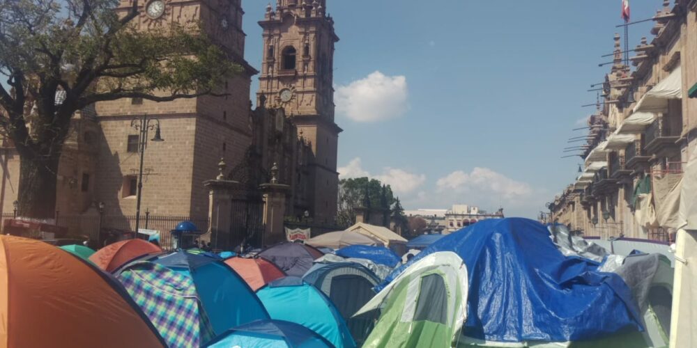 Se mantendrá plantón indefinidamente en Centro Histórico : Poder de Base