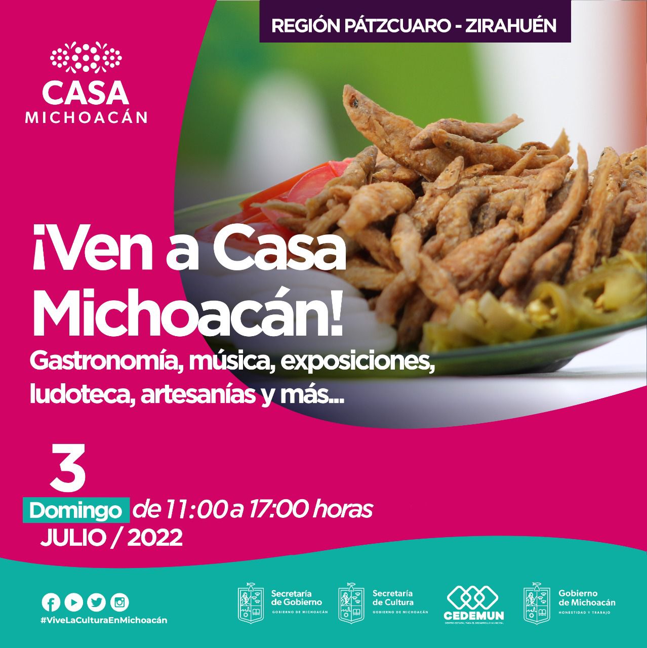¡Ven a Casa Michoacán! a pasar un domingo familiar